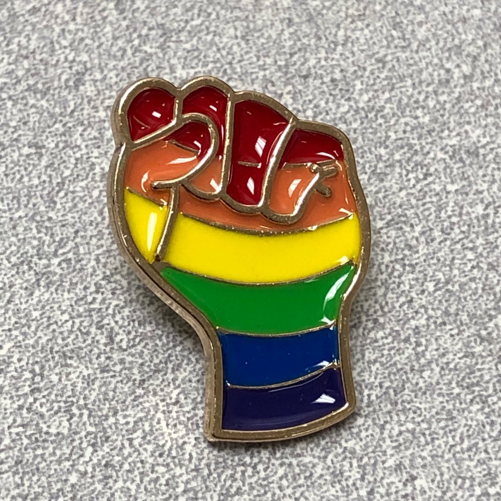 🌈 2/$15 PRIDE Rainbow Fist Pin